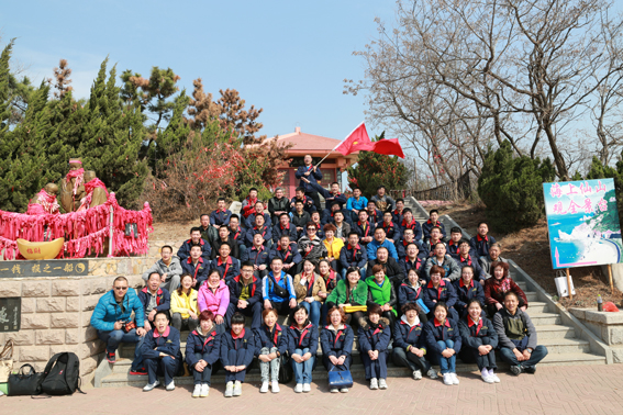 烟台华顺油气润滑司庆之长岛旅游集体合影